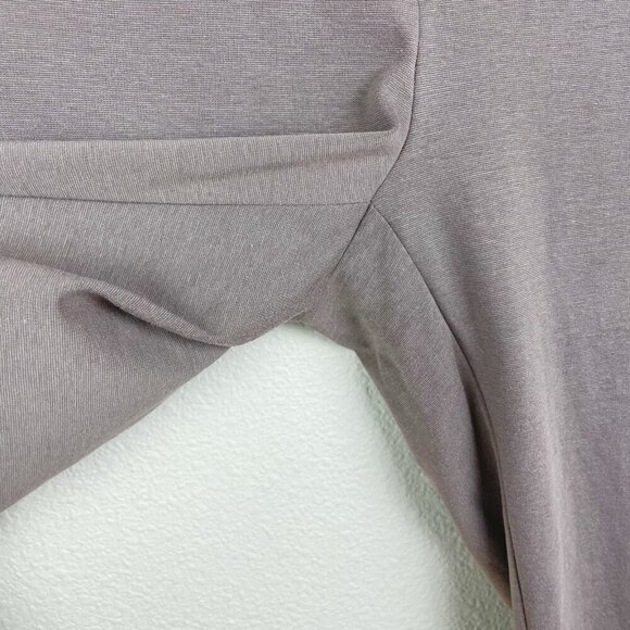 Eileen Fisher Women's Medium Cotton Blend Ponte Slim Pant Slim Fit Ankle Taupe - Picture 5 of 12